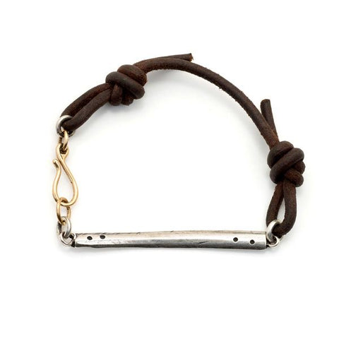 Leather Modernist Bracelet