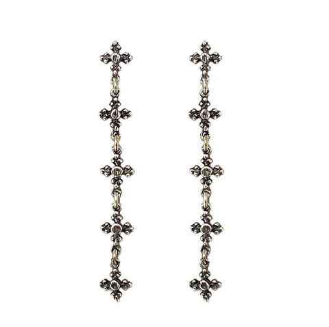 Gothic Coptic Cross Earrings