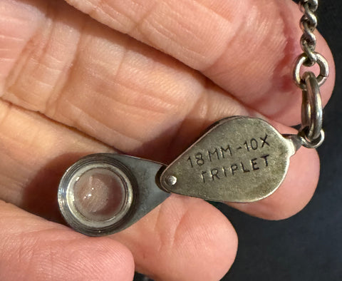 Triplet Loupe Necklace — A Study in Red I