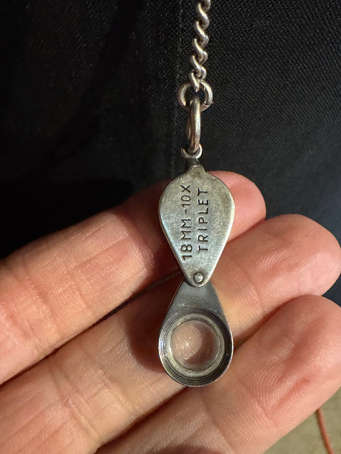 Triplet Loupe Necklace — A Study in Red I