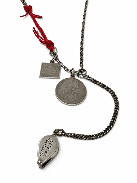 Triplet Loupe Necklace — A Study in Red I