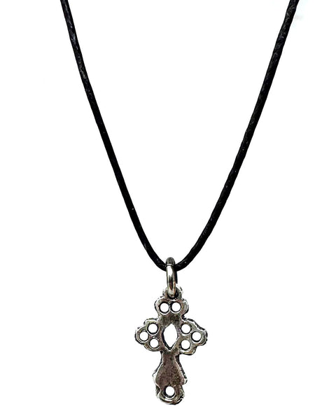 Open Work Sterling Cross necklace