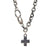 Sterling Silver Industrial Cross Necklace