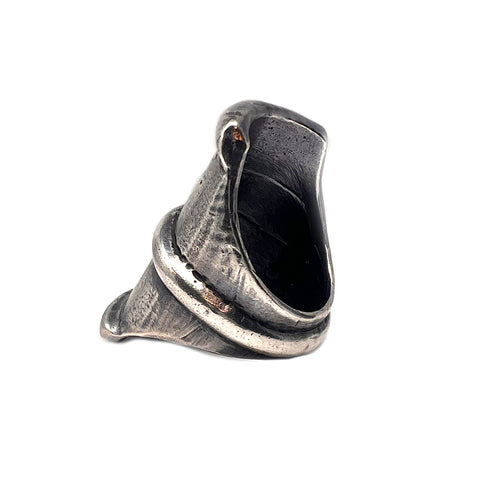 Sterling Silver Equestrian Saddle Ring