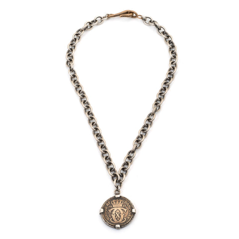 Solid Silver Danish Coin Neklace | Chain Pendants Designer Jewellery-Necklace