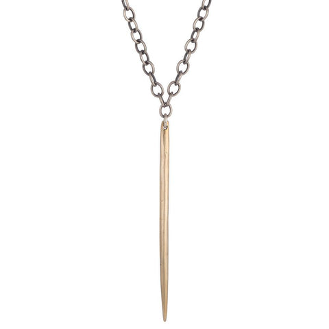 Dagger Necklace in Bronze | Chain Pendants Designer Jewellery-Necklace