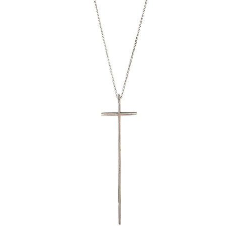 Long Sabre Cross | Chain Pendant Necklace Designer Jewellery-Necklace