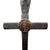 Victory Angel Industrial Hand Forged Steel Cross Candlestick